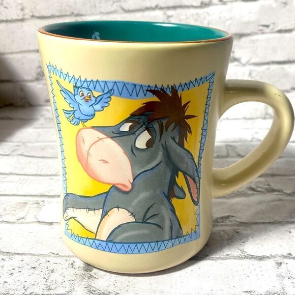Disney Eeyore & Bluebird Mug Time For a Little Something 16 Oz Winnie The Pooh - Picture 1 of 6